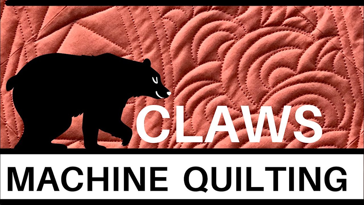 MACHINE QUILTING Design, Bear Claw (CONFIDENT BEGINNER)