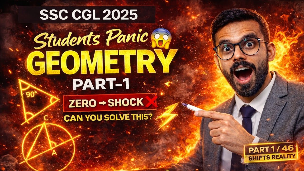 SSC CGL 2025 😱 Geometry Trick | 100% Exam me Aayega | Most Expected Question Part-01