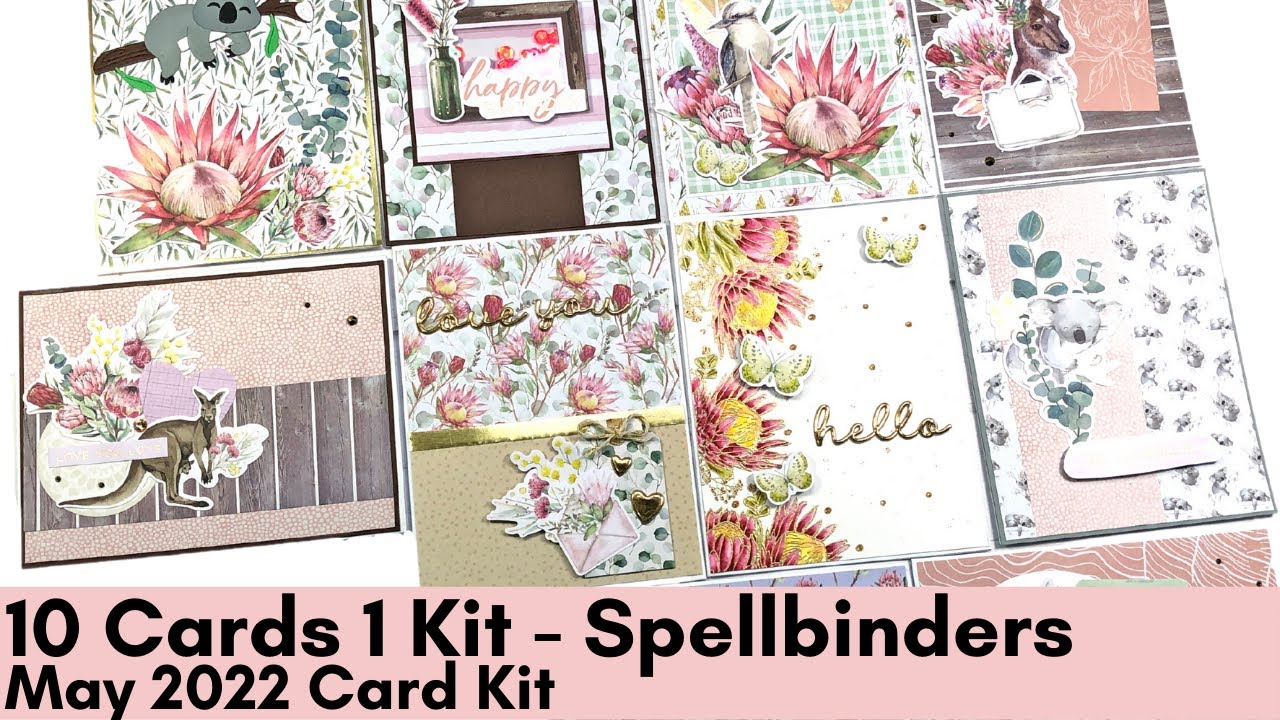 10 Cards 1 Kit | Spellbinders May 2022 Card Kit | Koala Smiles