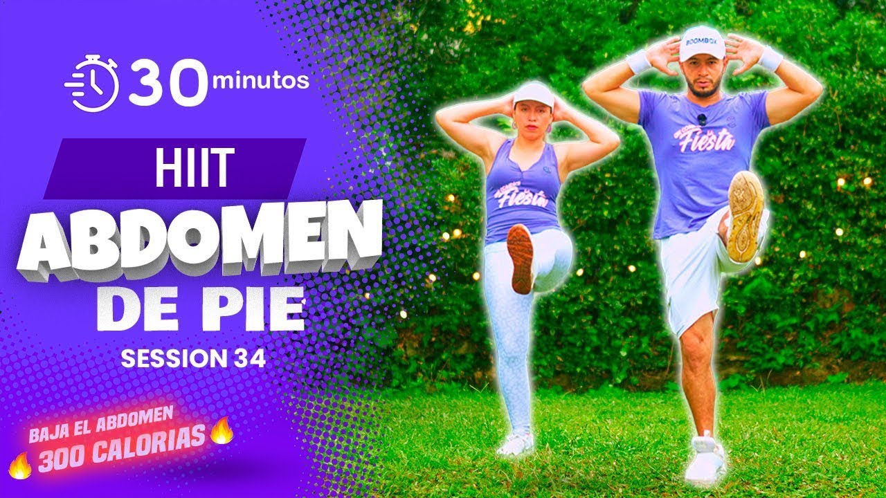 ABDOMINALES de PIE en Casa | Eliminar rollitos y aplanar abdomen | Abs Workout