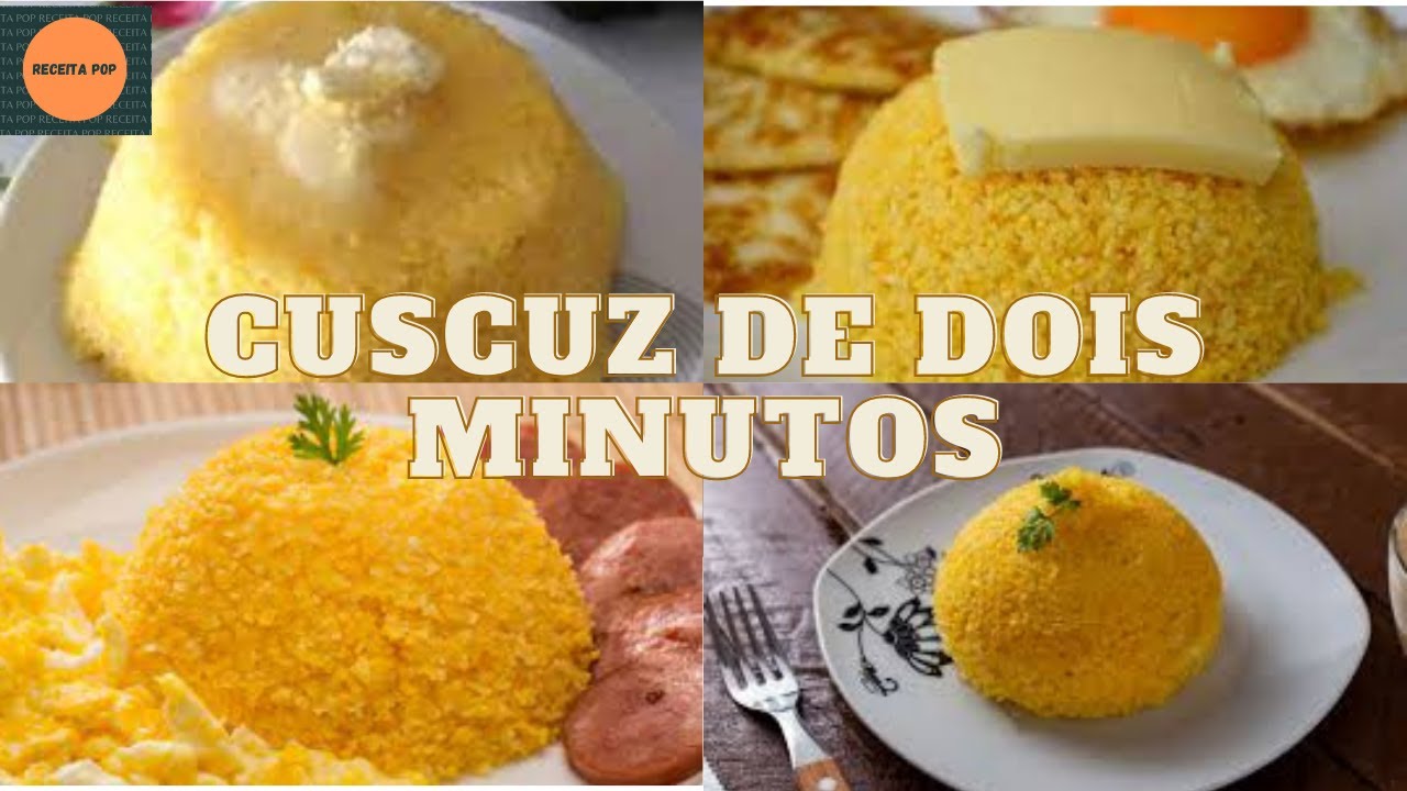 CUZCUZ DE 2 MINUTOS - F&Aacute;CIL DE FAZER - APENAS 1 INGREDIENTE.