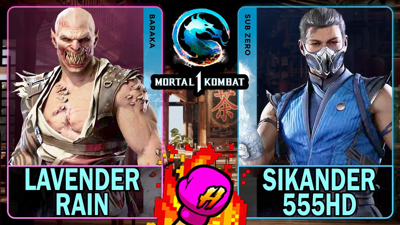 MK1 Lavender Rain (BARAKA) VS Sikander555HD (SUB-ZERO)🥊Mortal Kombat 1🥊4K 60ᶠᵖˢ