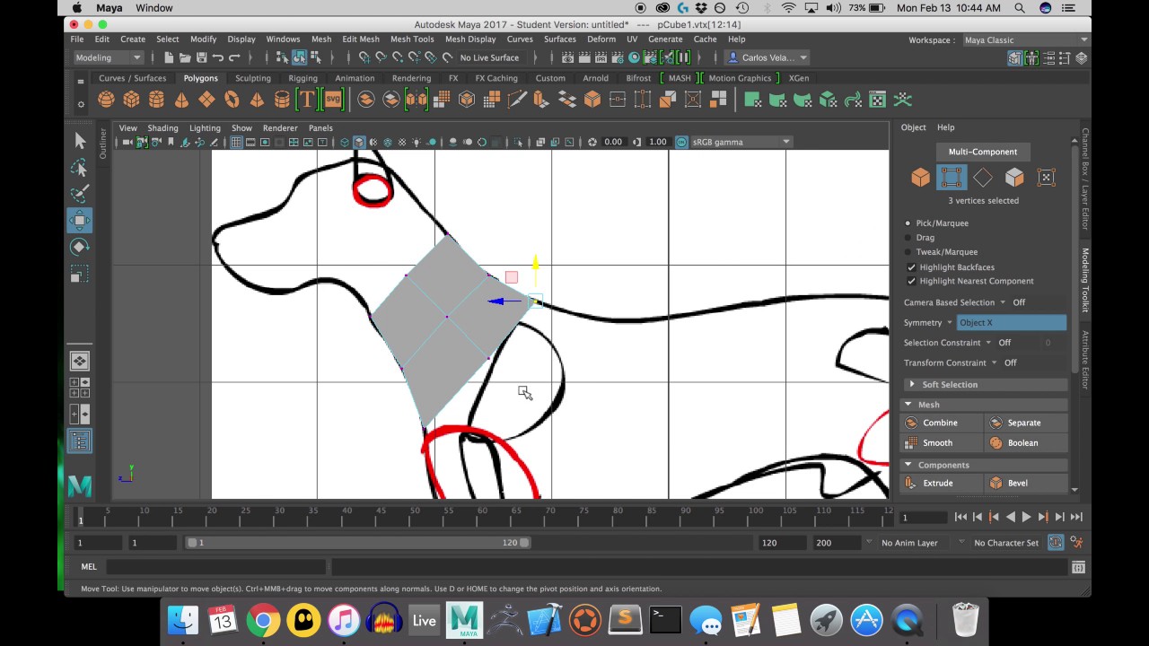 Dog Modeling tutorial pt.1 [Maya 2017]