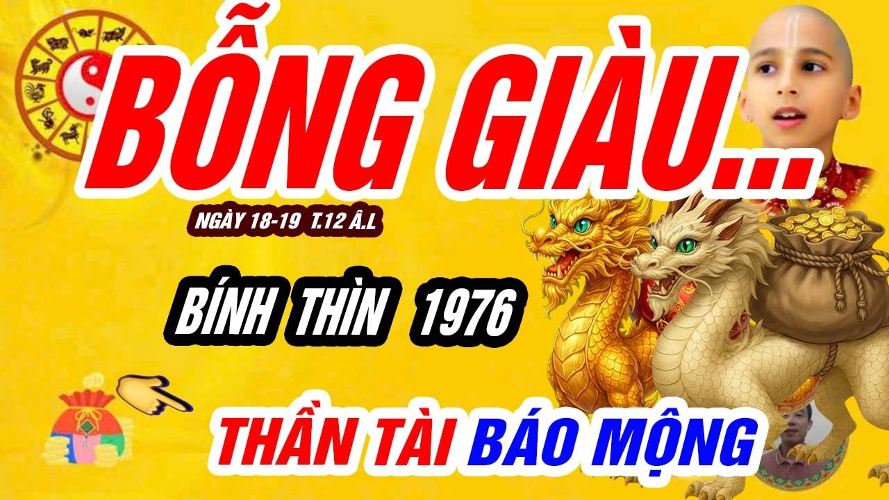 🌟 TRỜI THƯƠNG PHẬT ĐỘ! BÍNH THÌN 1976 Đổi Vận Giàu Sang Đúng 2 Ngày Cuối Năm