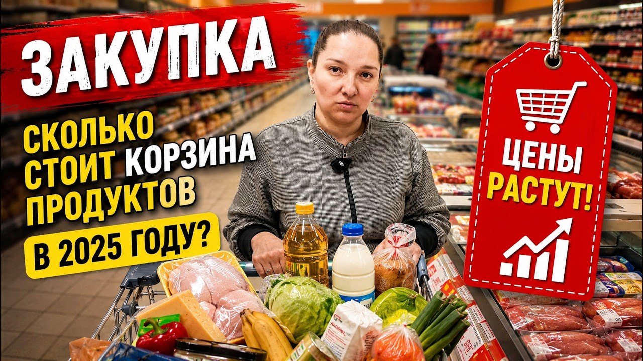 Закупка. Сколько стоит корзина продуктов в 2025 году?