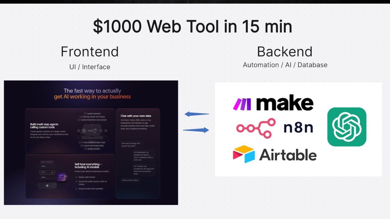 Build a $1,000 Web Tool in 15 Minutes with AI