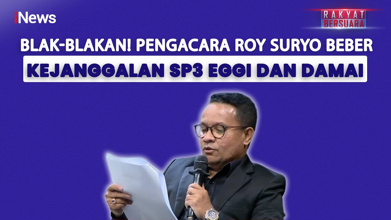 Geger! Pengacara Roy Suryo Bongkar Kejanggalan SP3 Eggi & Damai di Kasus Ijazah Jokowi