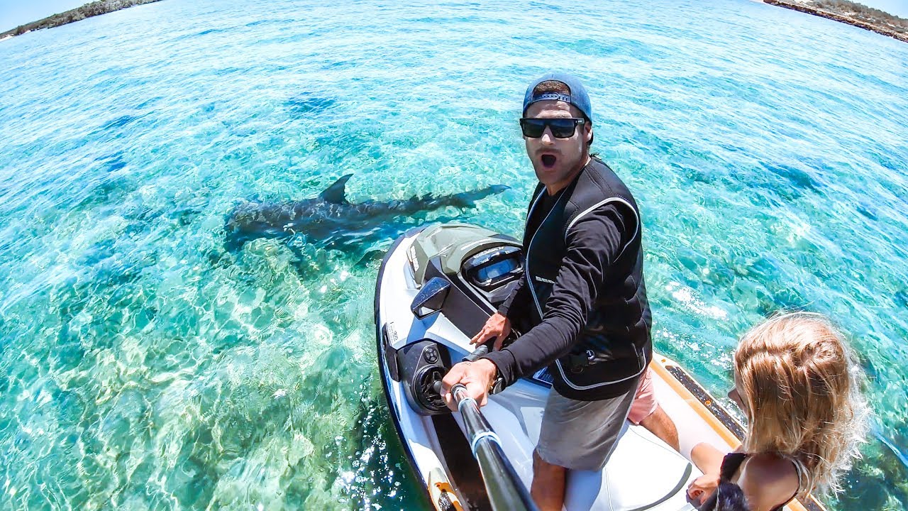 I GOT A BRAND NEW JET SKI Sea Doo Fish Pro 2019 Review | Hammerhead Shark & Ship Wreck - Ep 63