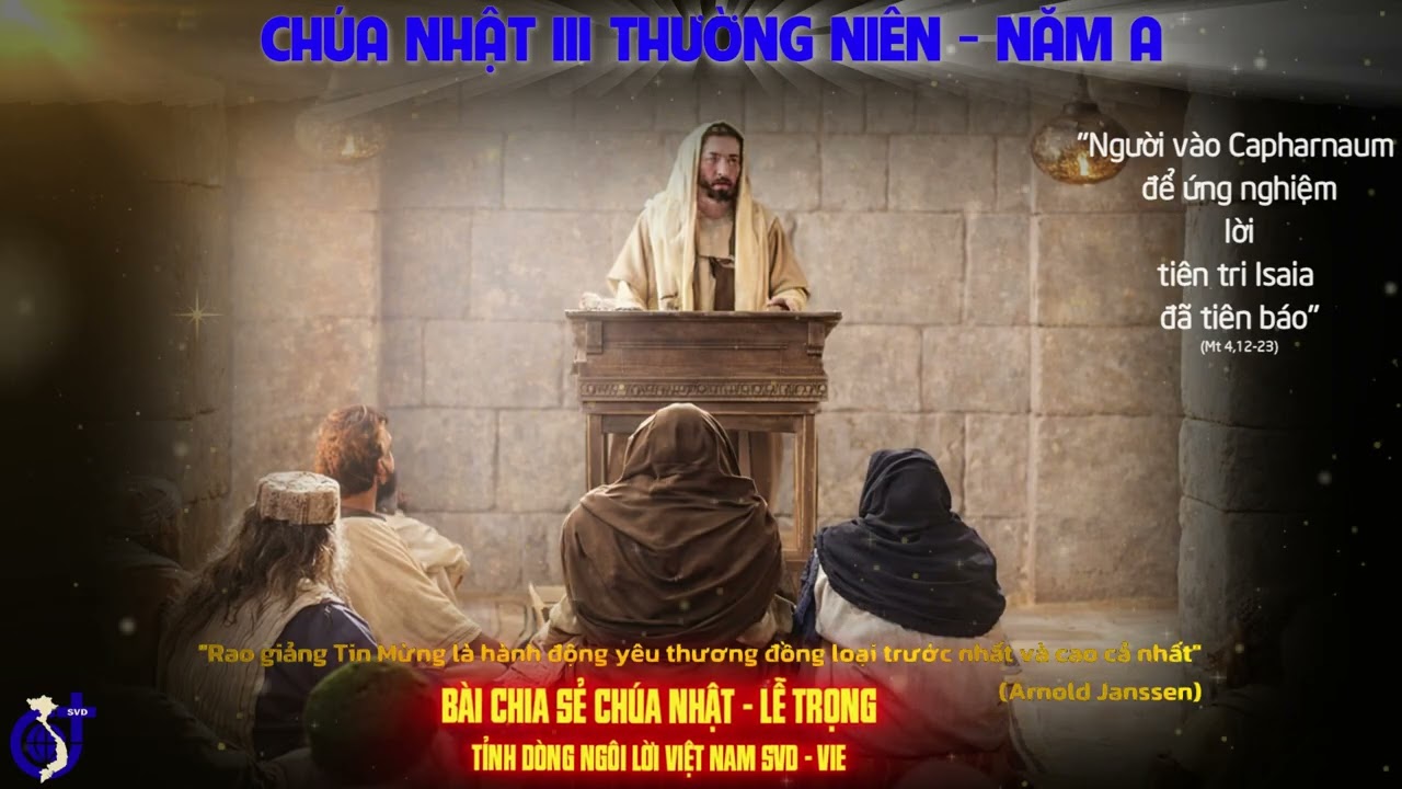 CHÚA NHẬT III MÙA THƯỜNG NIÊN - NĂM A