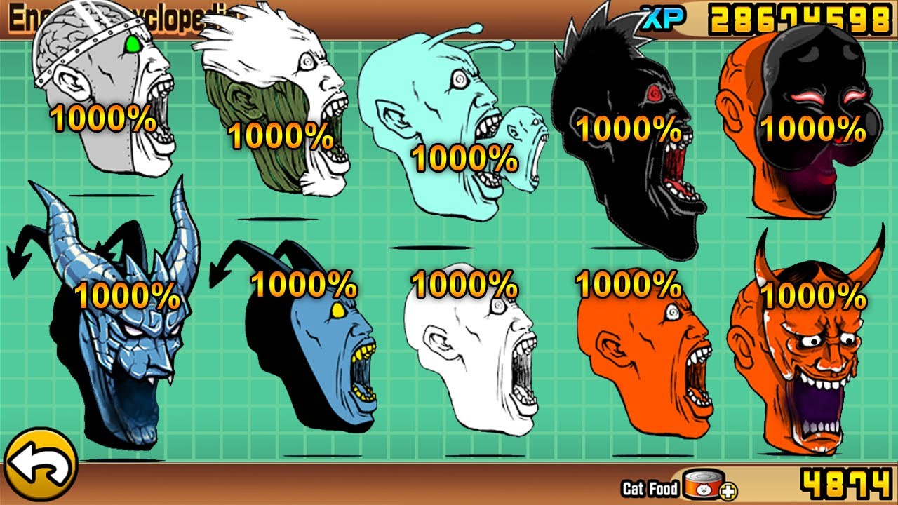 The Battle Cats - Enemies at 1000% (Part 23) ALL FACE