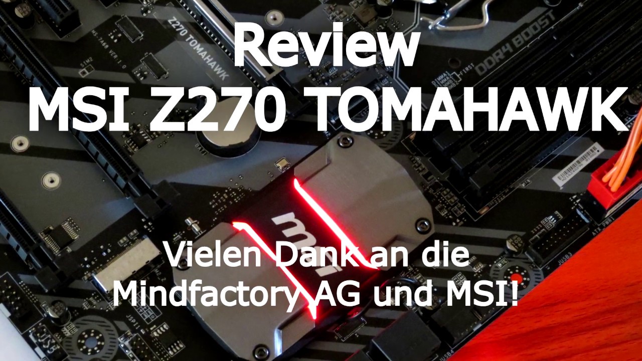 Unboxing MSI Z270 TOMAHAWK