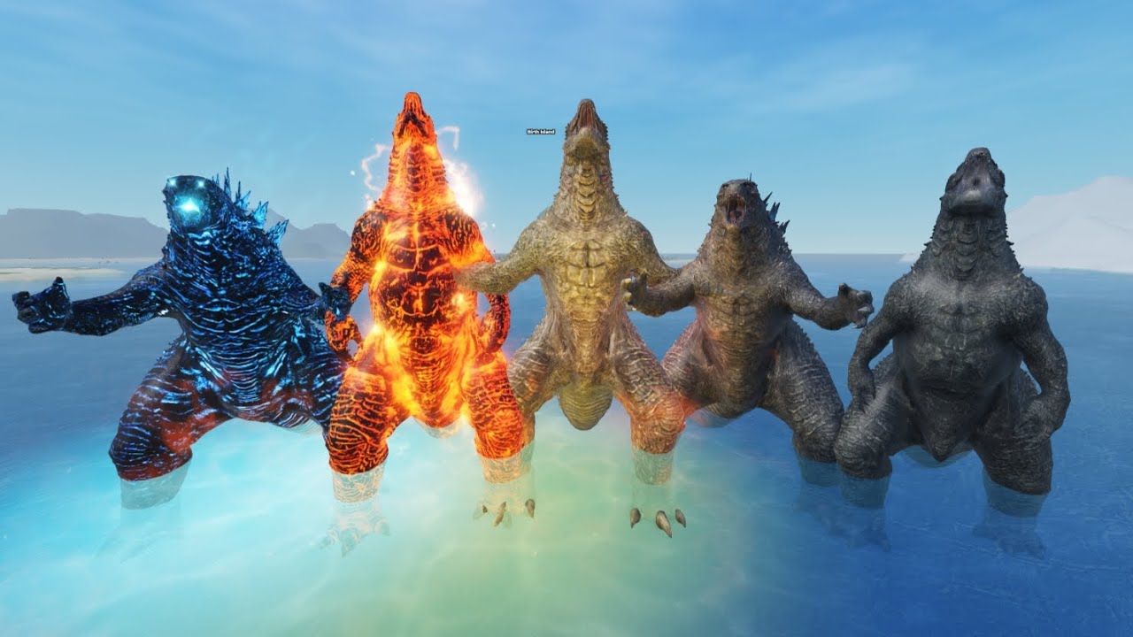 Kaiju Universe but low-budget All Monsterverse Godzillas
