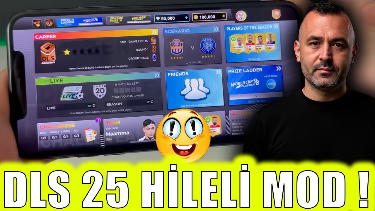 DLS 25 - İNANMAYIN - HİLELİ MOD - PARA VE ELMAS HİLE MODU -  DREAM LEAGUE SOCCER 2025
