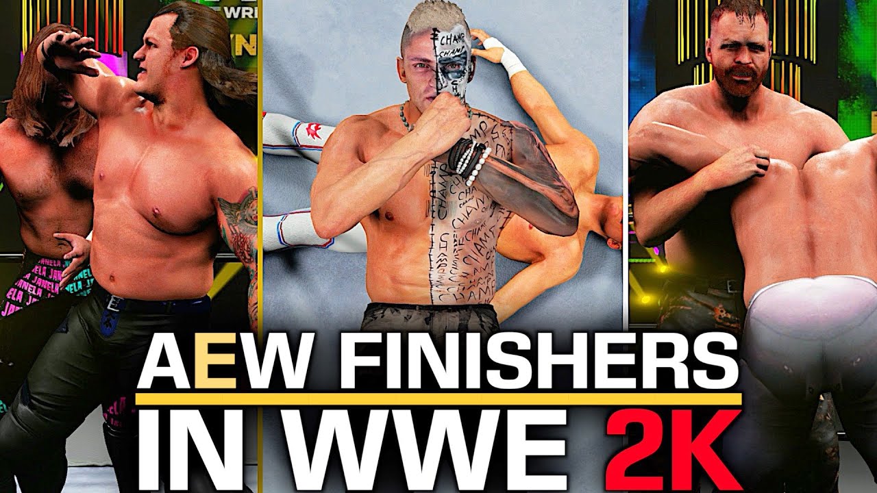 EPIC AEW FINISHERS IN WWE 2K! (WWE 2K MODS)