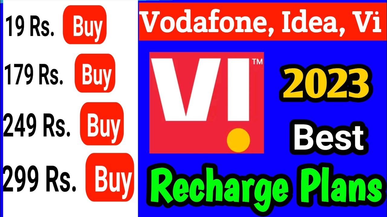 Vi Best Recharge Plans 2023 | Vodafone Idea Vi Best Recharge Unlimited Data Calling SMS Recharge