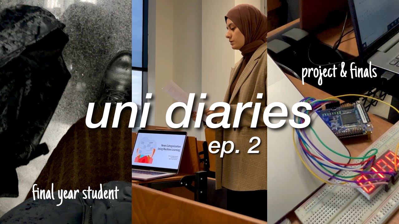 📚UNI VLOG: a productive week of a senior computer engineering student, projects & finals