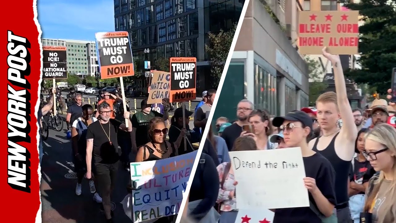 Protestors Rally in DC Against Deployment of Federal Agents
