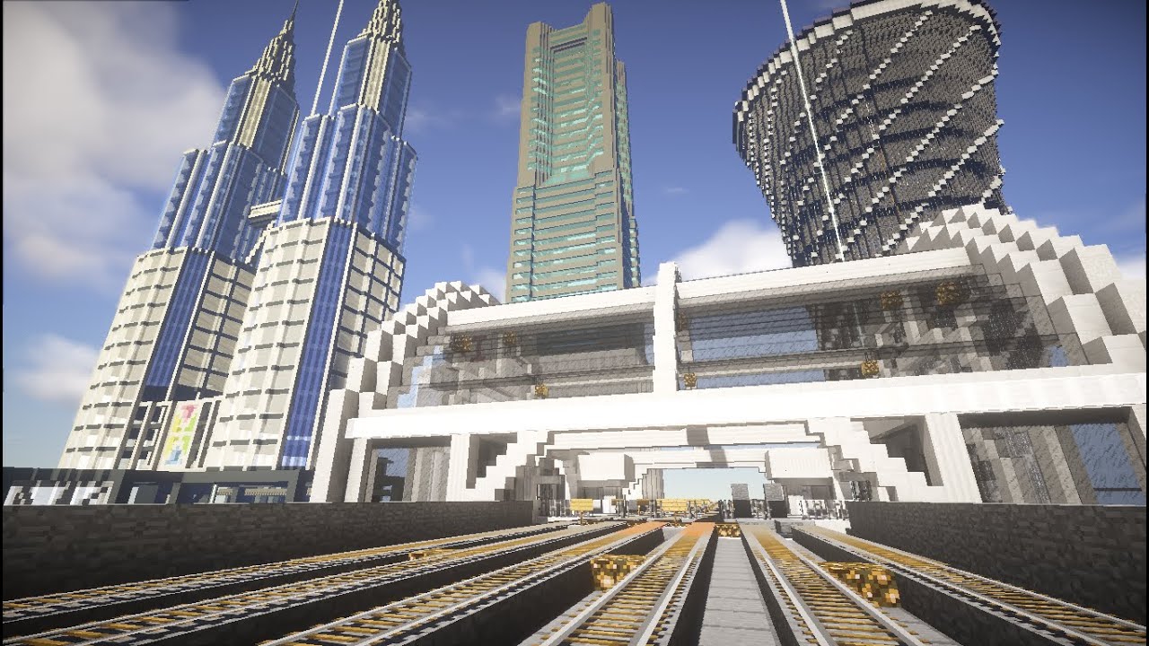 【Minecraft】芋楠鉄道中央線快速/メサ中央線 前面展望【2ch PCGame Server】