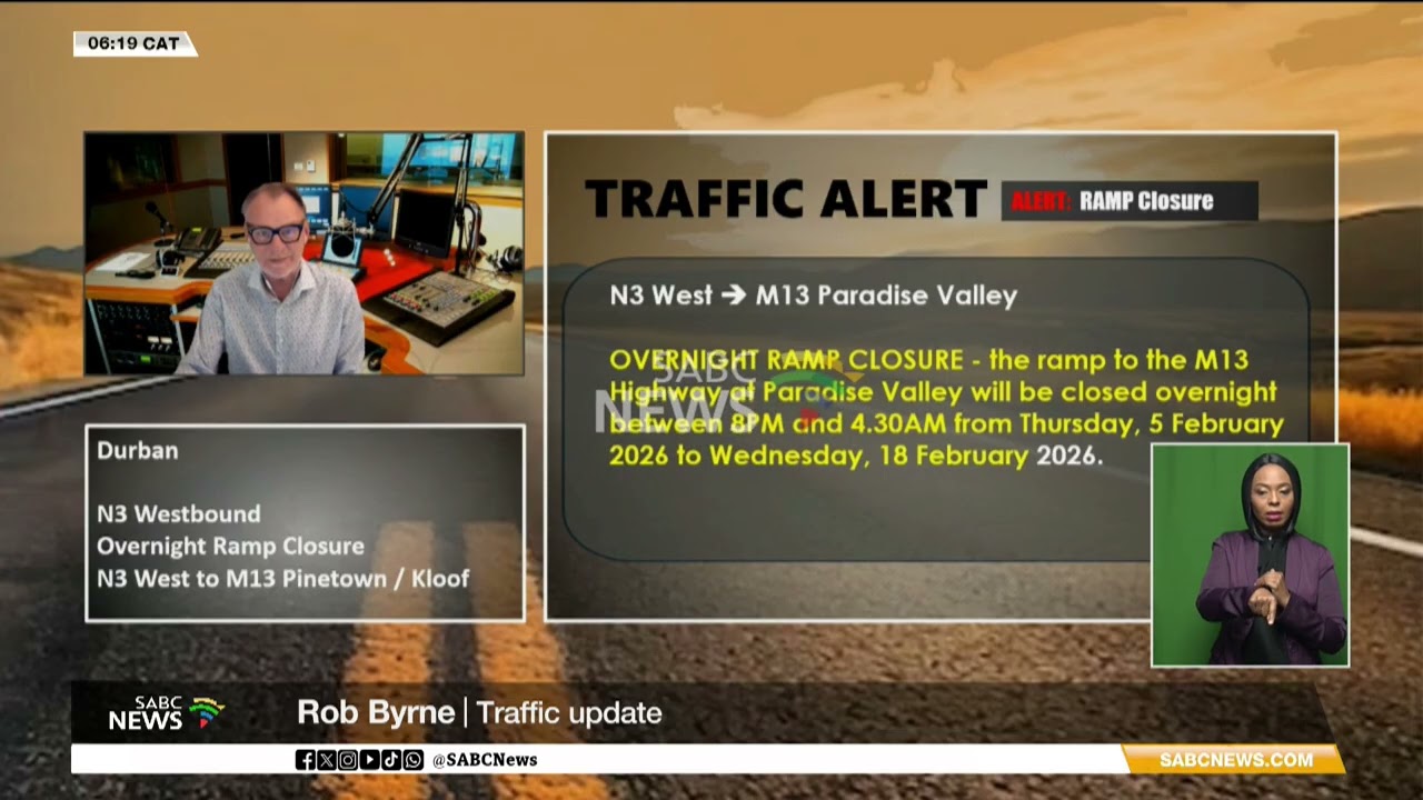 Traffic update | 03 February 2026