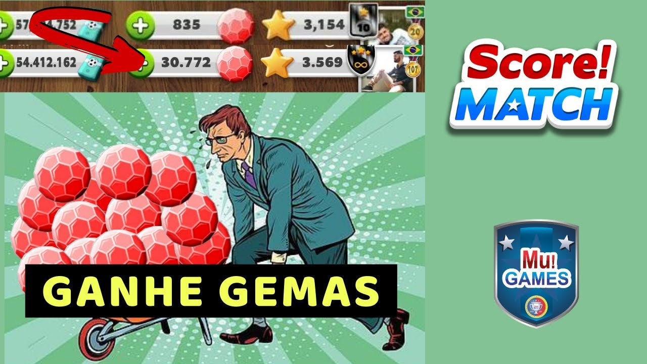 Como GANHAR GEMAS no Score! Match [SEM HACK]