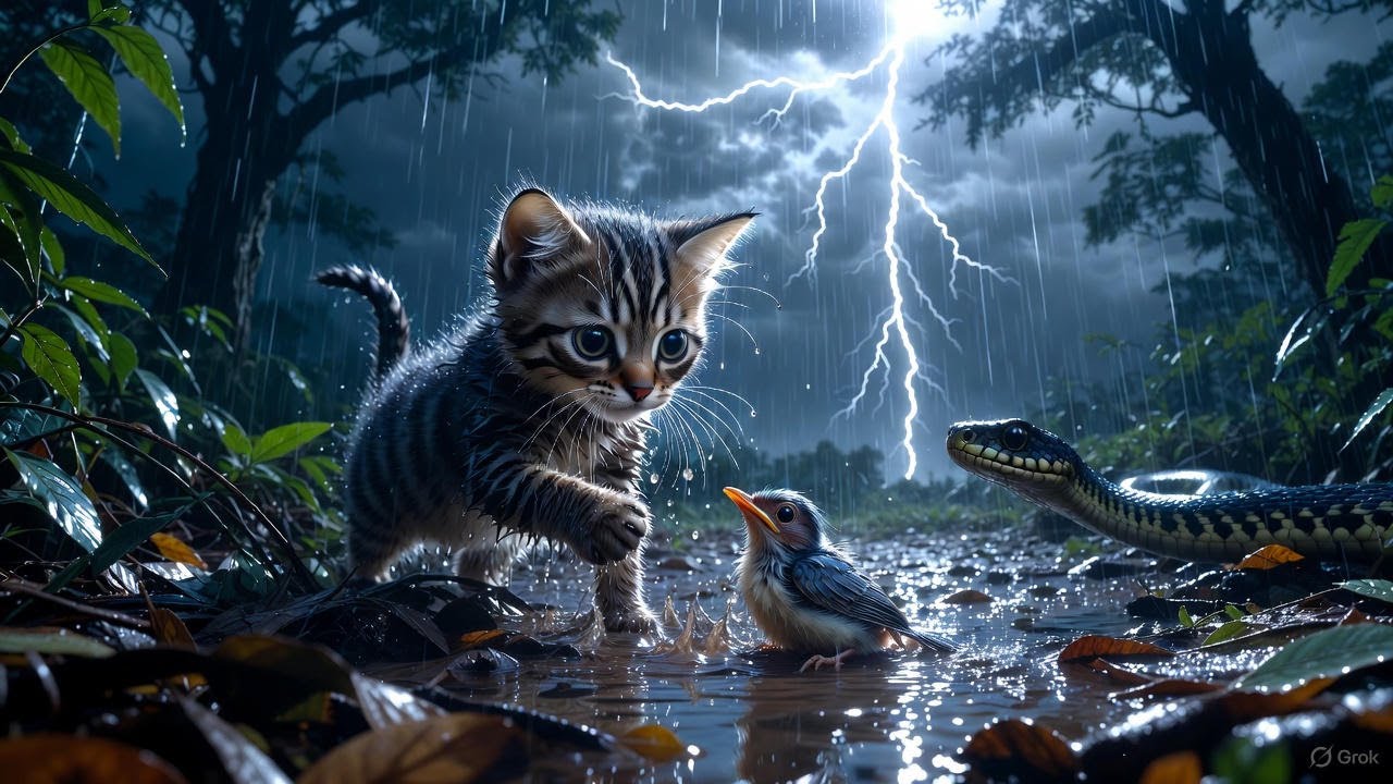 Tiny Kitten, Big Hero: Storm Rescue Story 🐾”