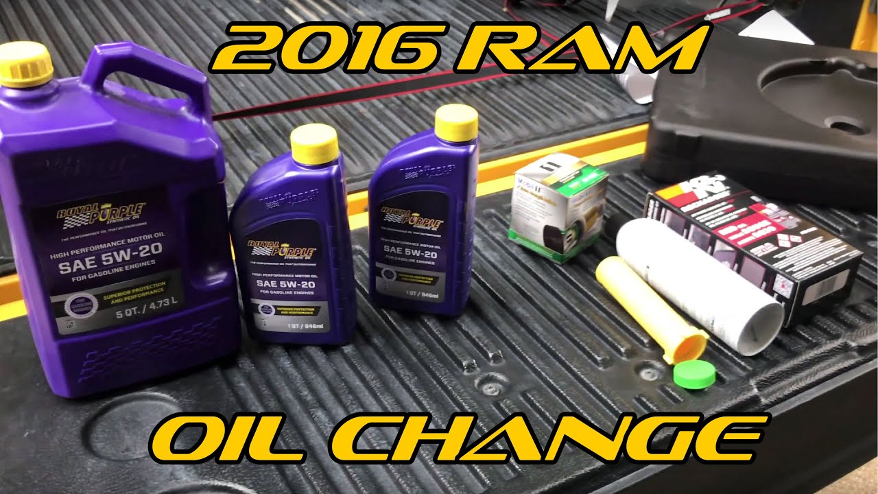 2016 Ram 1500 5.7L HEMI Oil Change!