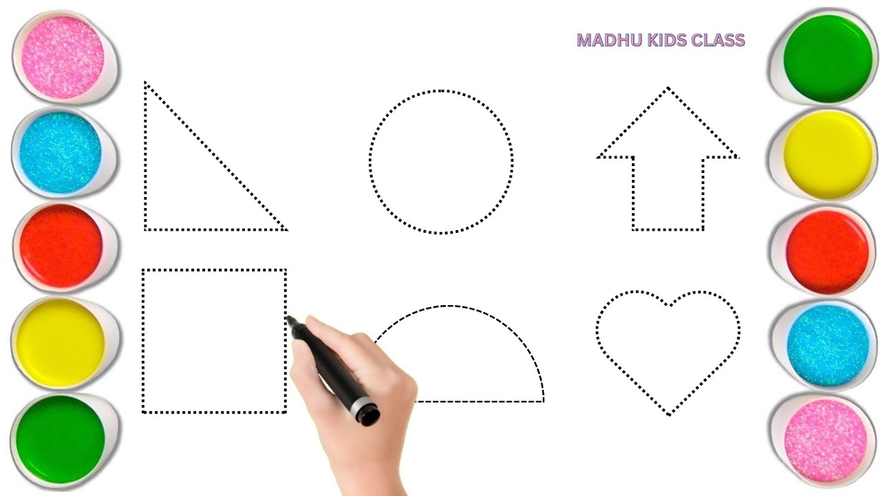 Shapes song for kids, Learn 2d shapes, colors for toddlers | Preschool Learning part