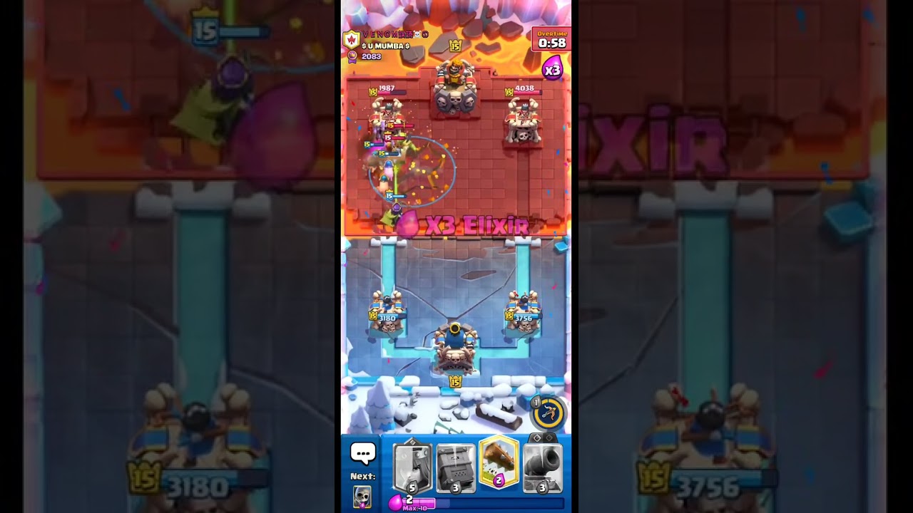 Evo royal hogs are so broken🐷 #clashroyale #supercell