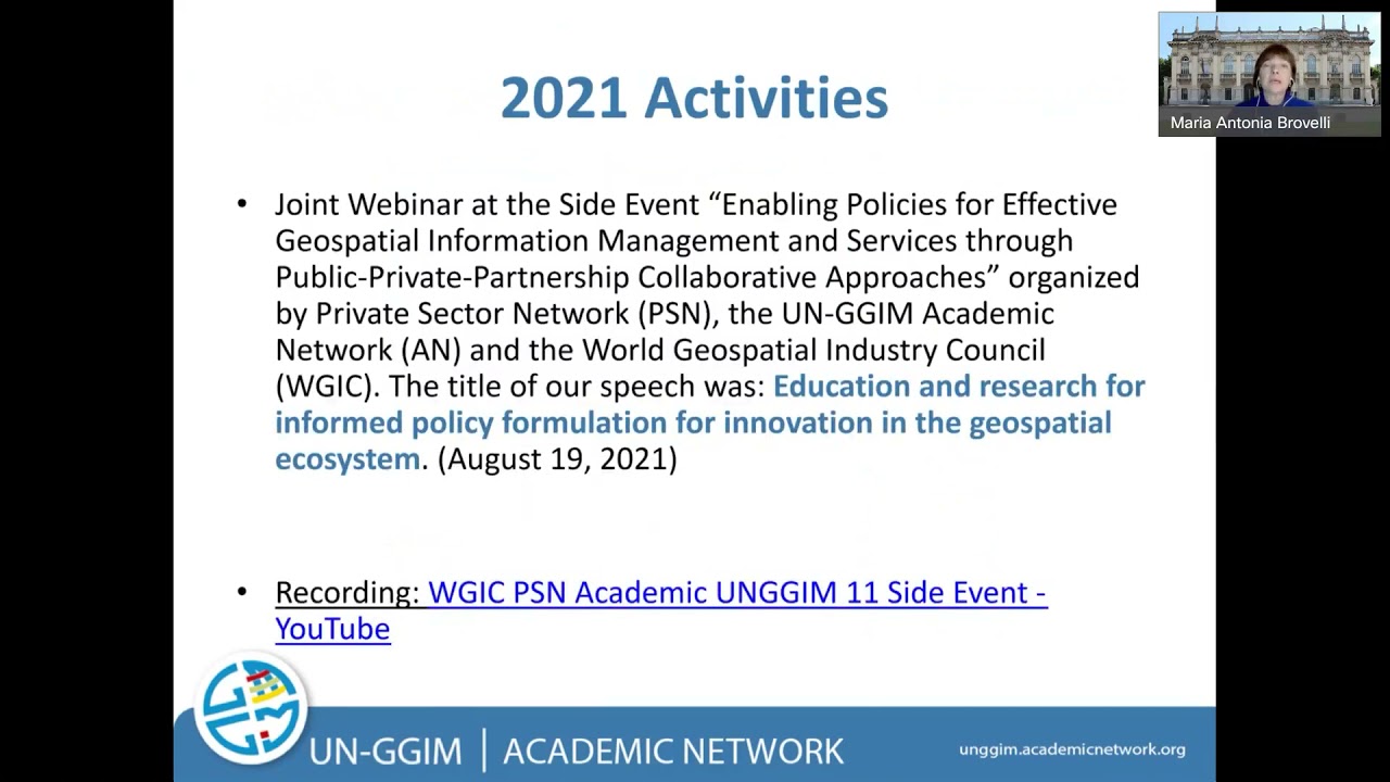 UN GGIM Academic Network 2021