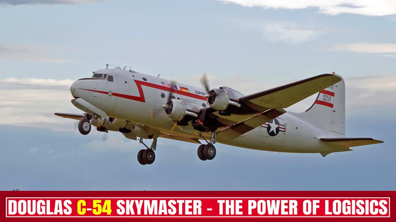 Douglas C-54 Skymaster History - Legacy of a Flying Lifeline 4K