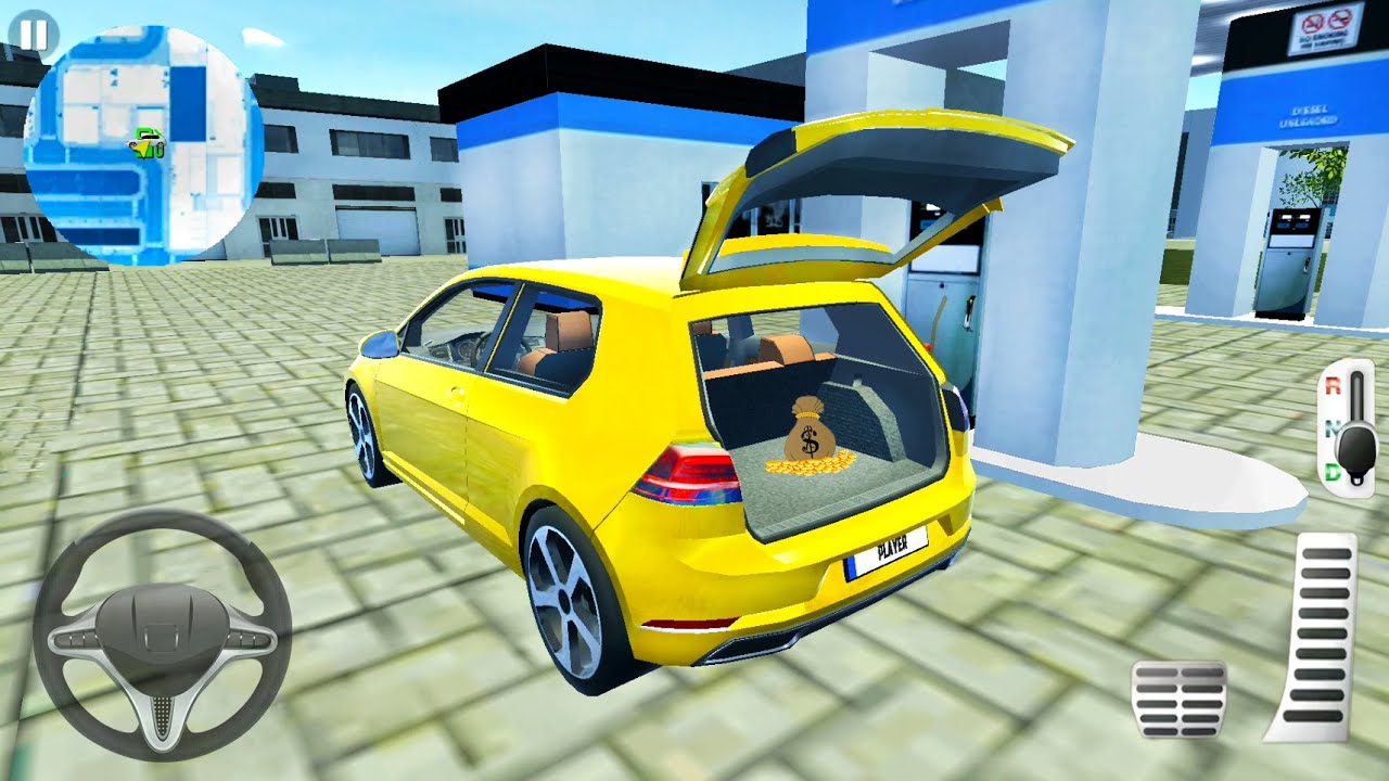 Car Simulator VW Golf: - Citizen Vehicle Driving In 3 Cities - Android Gameplay