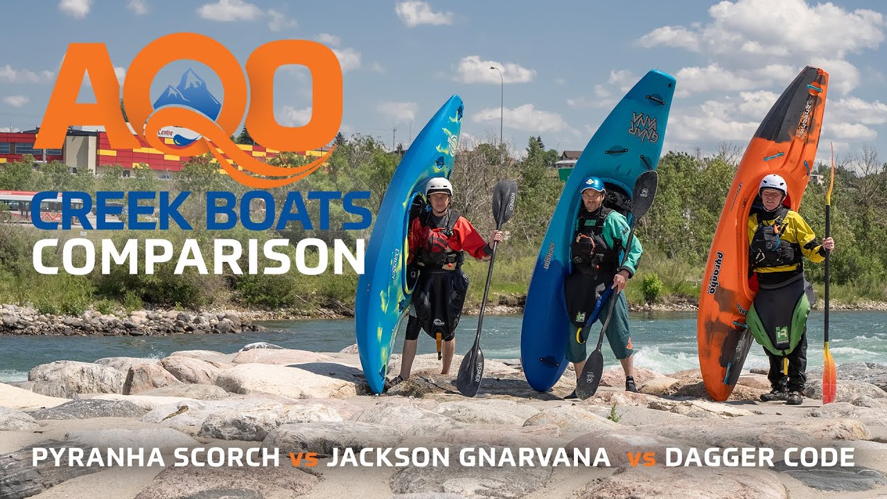 Сравнение лодок Creek Boats | Pyranha Scorch против Jackson Gnarvana против Dagger Code
