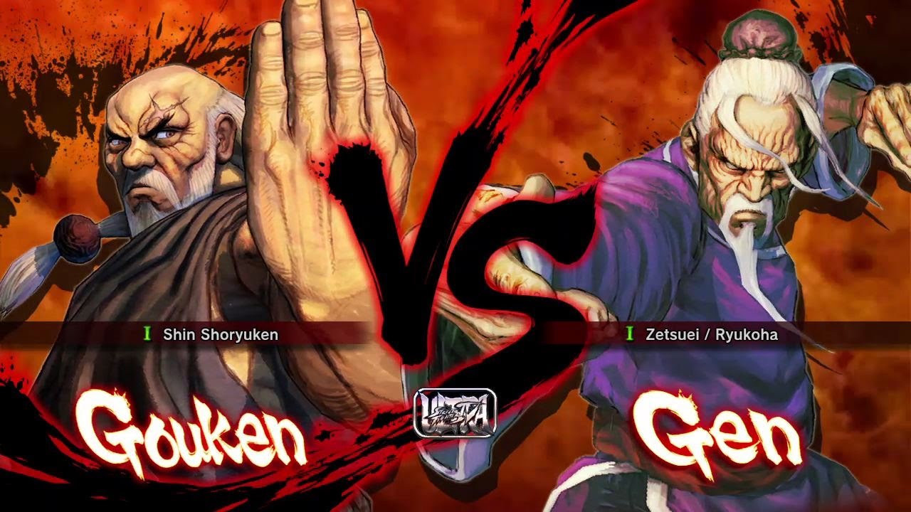 Ultra Street Fighter 4 - Gouken против Gen [Самый сложный]