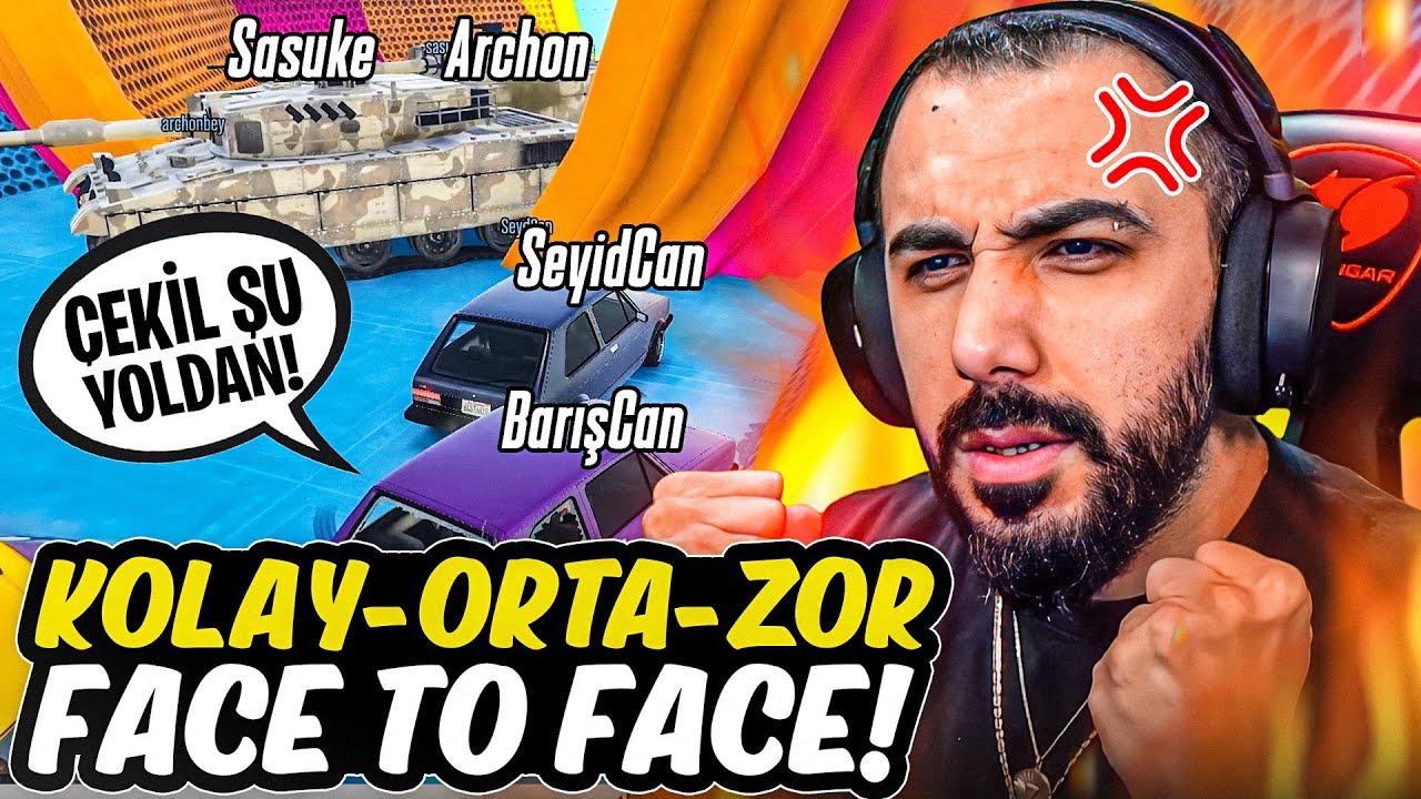 KOLAY-ORTA-ZOR FACE TO FACE OYNADIK MEVZU ÇIKTI | EKİPLE GTA V | Barış Can