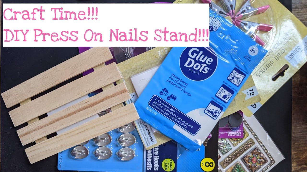 DIY Press On Nail Stand!!! Let's get Crafty!!