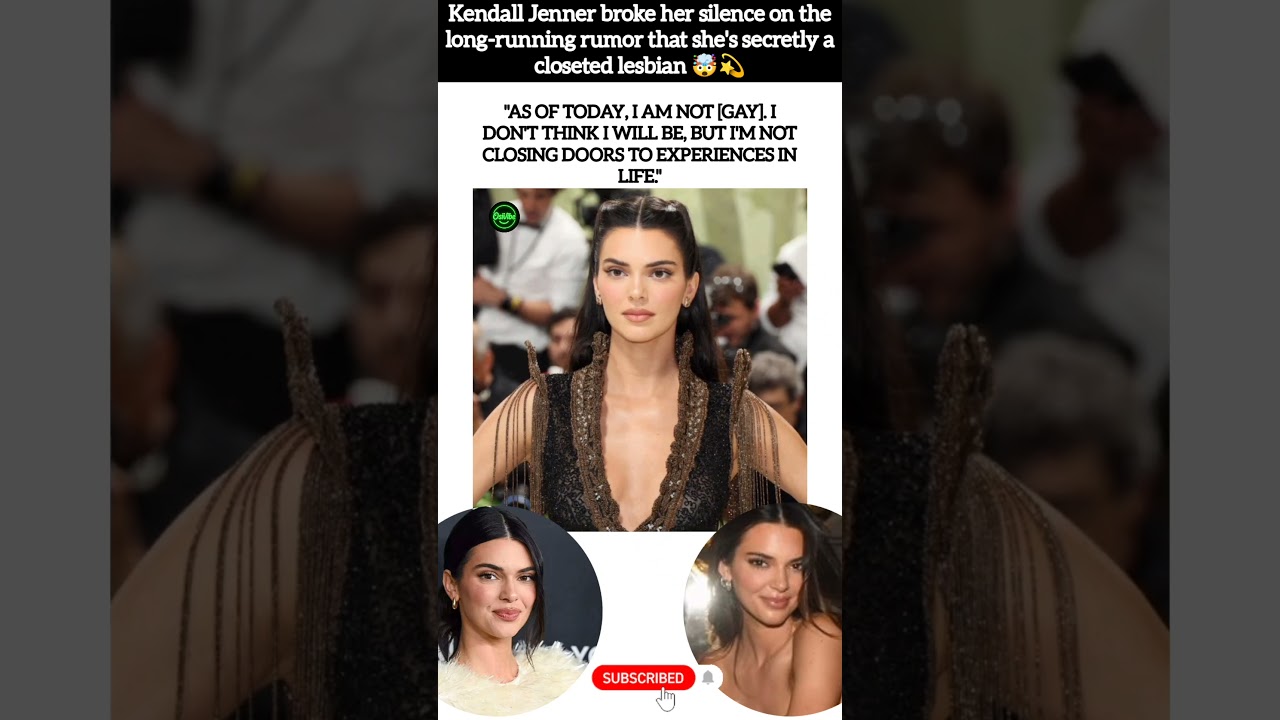 Kendall Jenner Clears the Air on Long-Running Rumors About Her Sexuality🤯🗣️ 