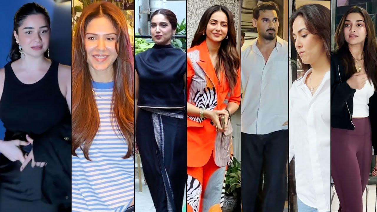 Sara Tendulkar, Sonam Bajwa, Rakul Preet,Ahan Shetty,Mira Rajput,Saiee Manjrekar Spotted In The City