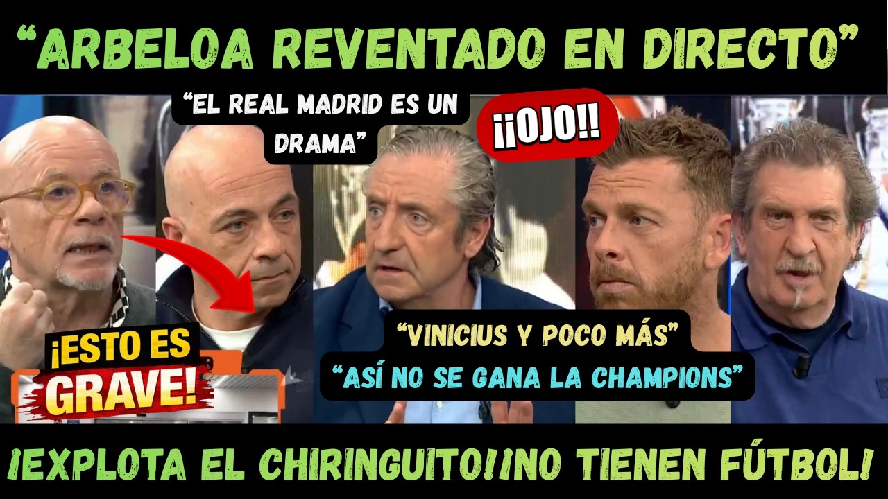 💥 ENFADO BRUTAL DE JOSEP PEDREROL: “¡NO TIENEN FÚTBOL! 💥 El CHIRINGUITO SE PELEA por el REAL MADRID.