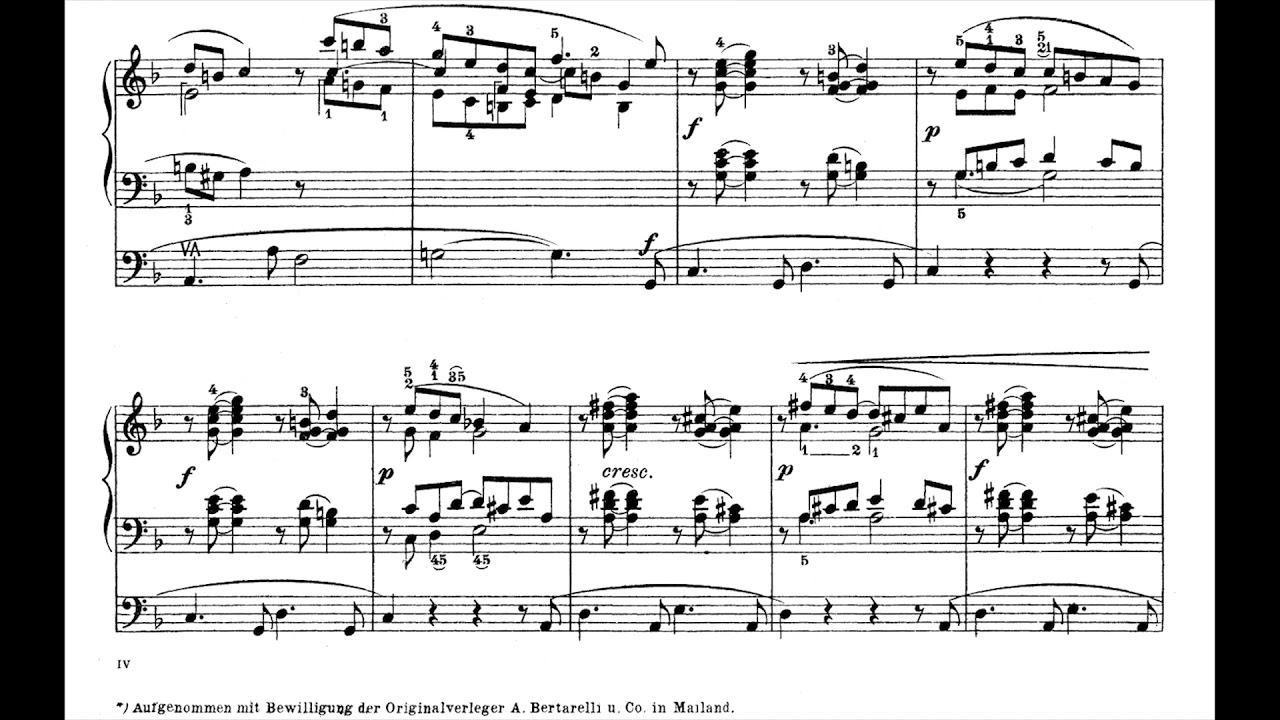 [Lorenzo Perosi] Prelude in F Major (Score-Video)