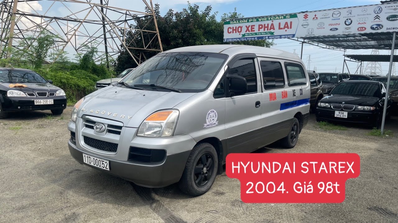 Hôm trước có bác hỏi xe để chở hàng trong phố thì đây rồi. HYUNDAI STAREX 2004 bản tải van 6 chỗ