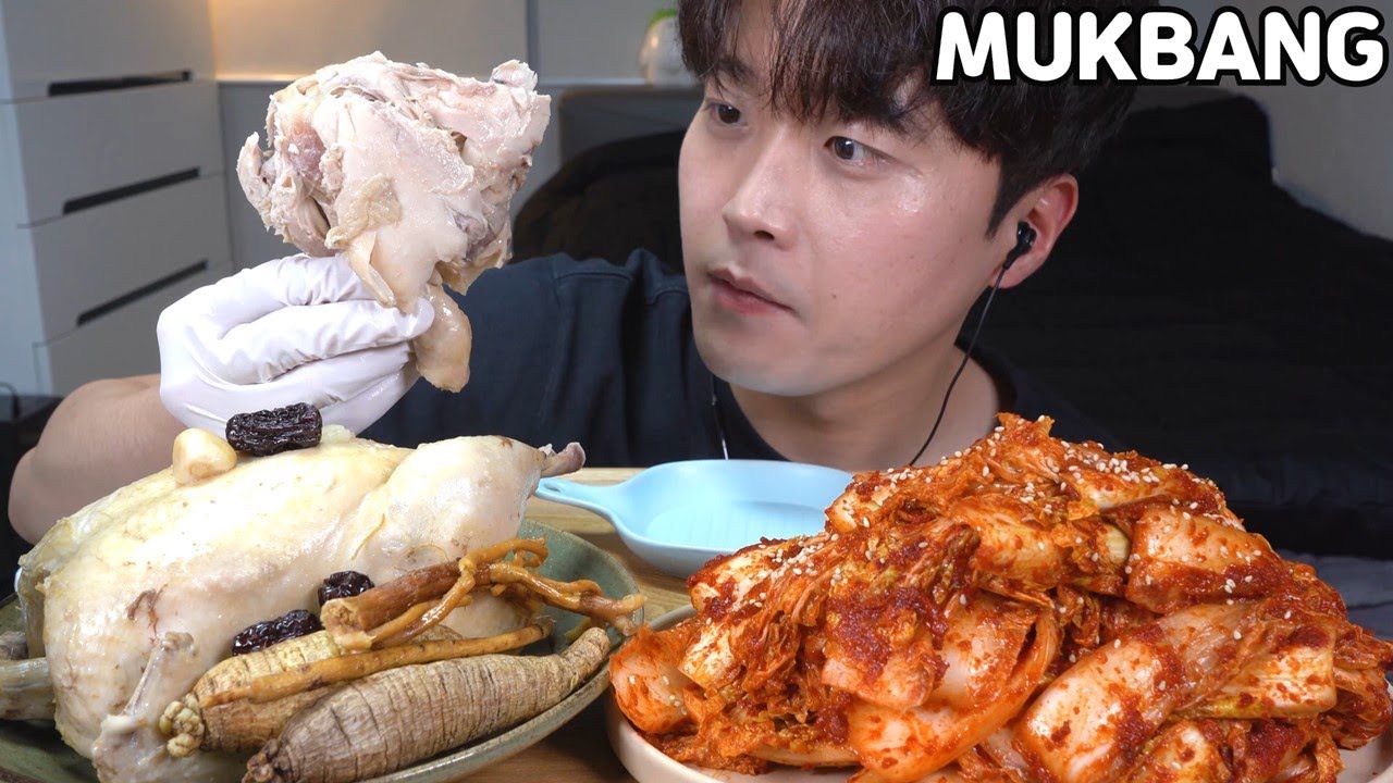 [와차밥] 몸보신하세요💪닭백숙 갓담근 김치 먹방 CHICKEN SOUP & KIMCHI  MUKBANG ASMR REAL SOUND EATING SHOW COOKING RECIPE