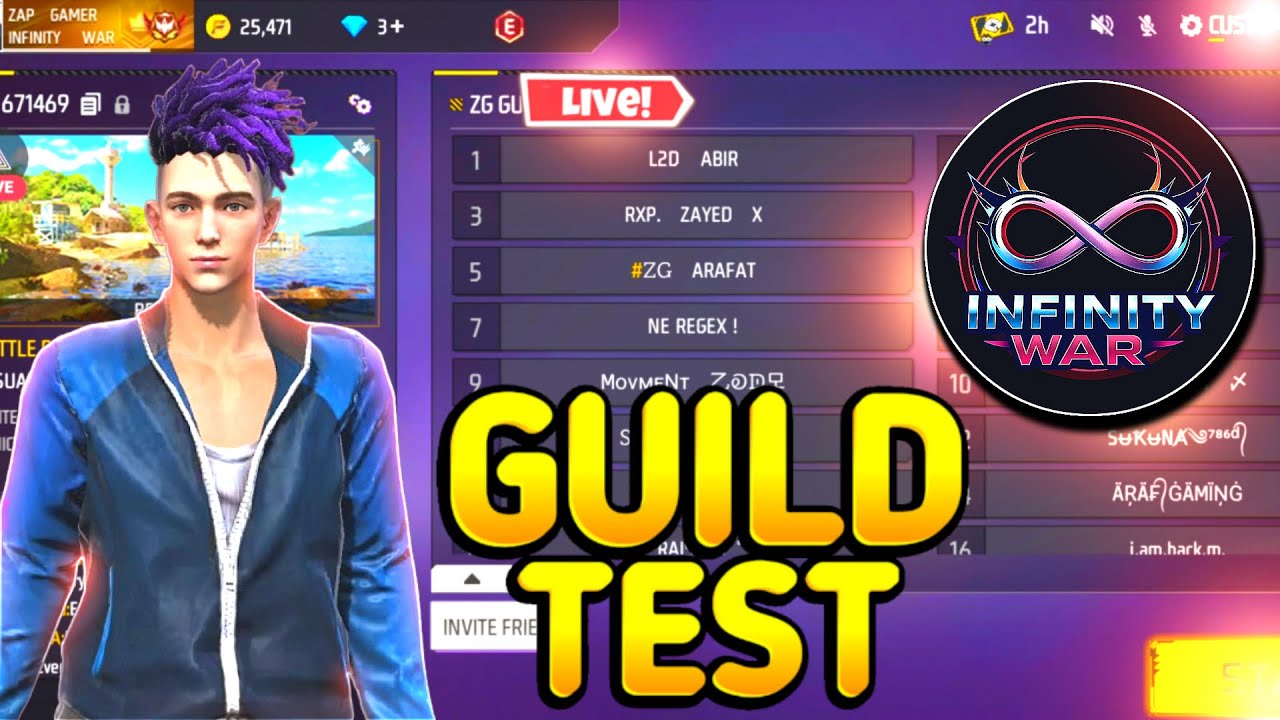 GUILD TEST & GUILD WAR | ZAP GAMER LIVE