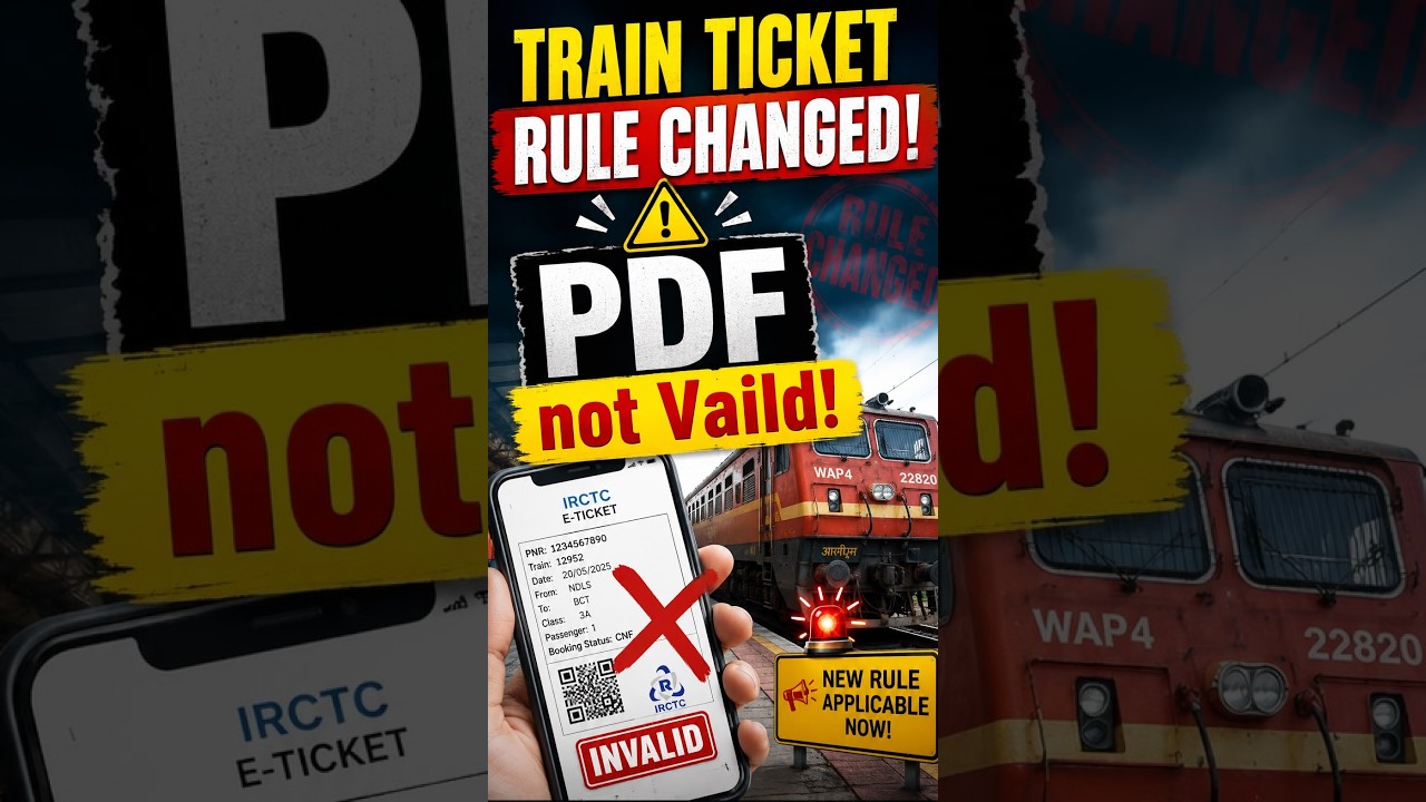 🚨 Railway New Rule 2026: WhatsApp & Screenshot Ticket NOT Valid? | RailOne App Update**