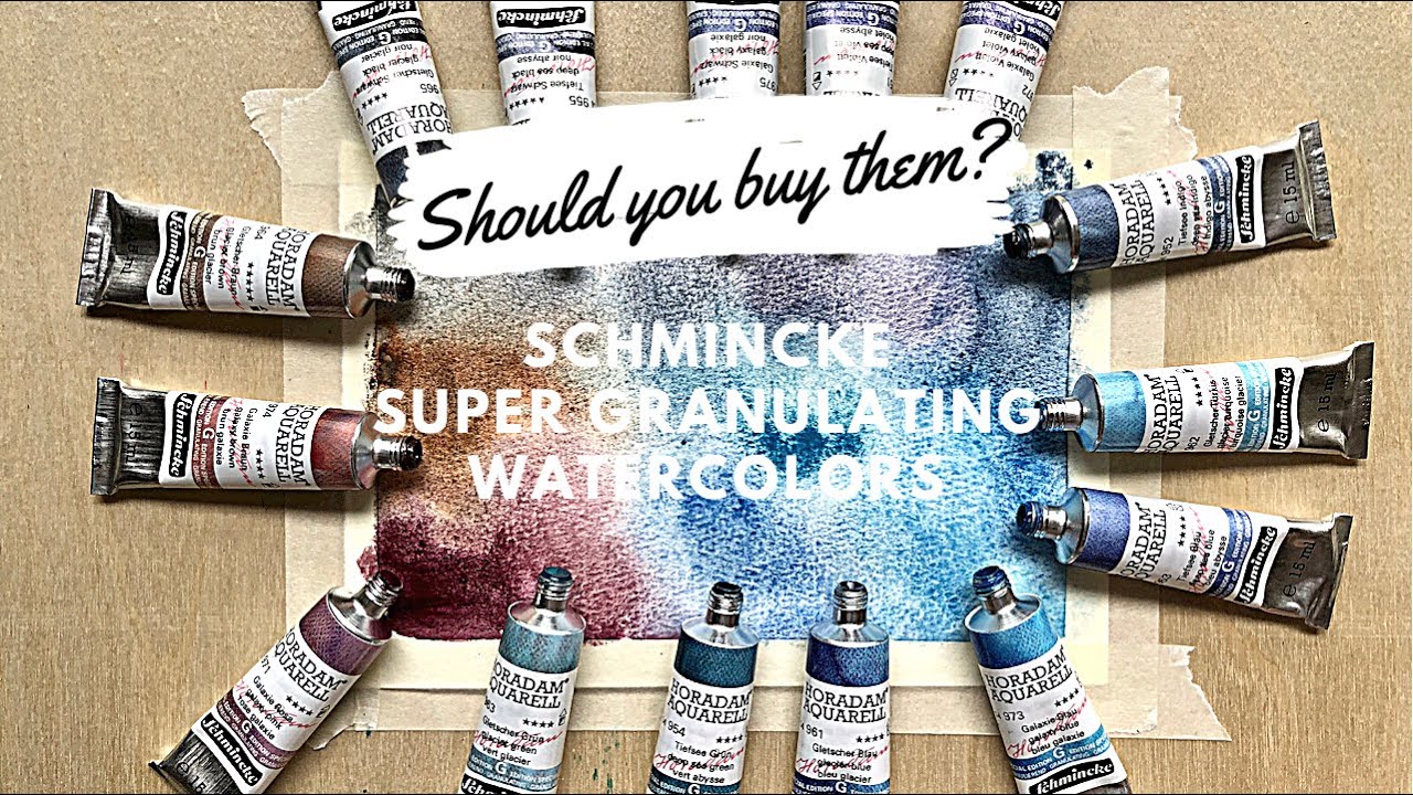 Schmincke Super-granulating Watercolors- should you buy them?