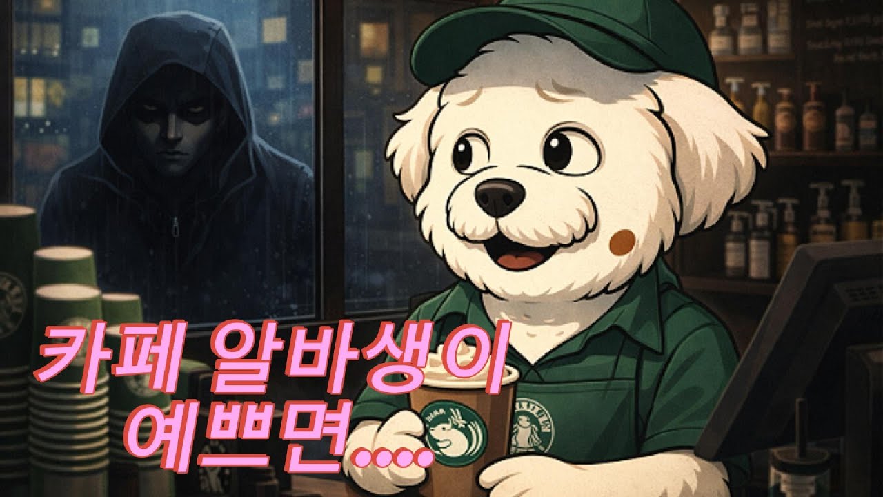 스토킹 당하는 핫 미녀 카페알바생...   (공포게임/The closing shift)