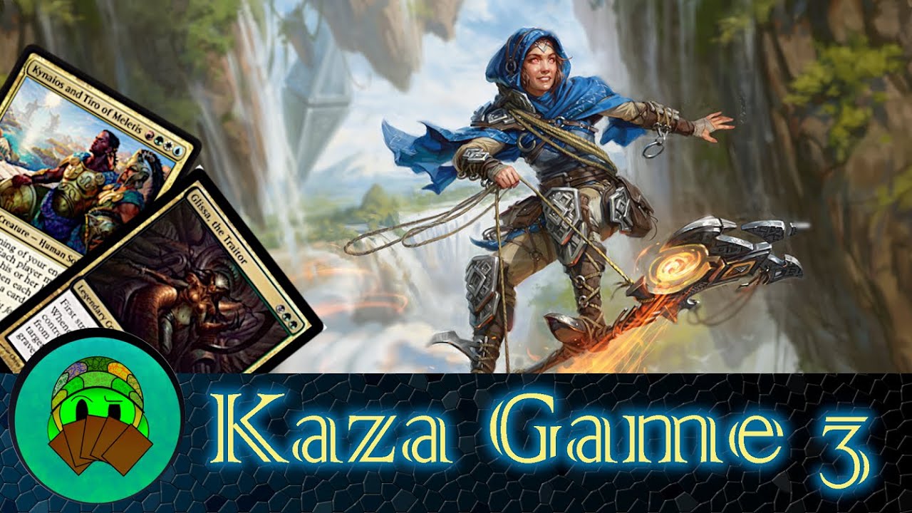 Kaza Roil Chaser versus Glissa and Kynaios and Tiro of Meletis | EDH / Commander Gameplay