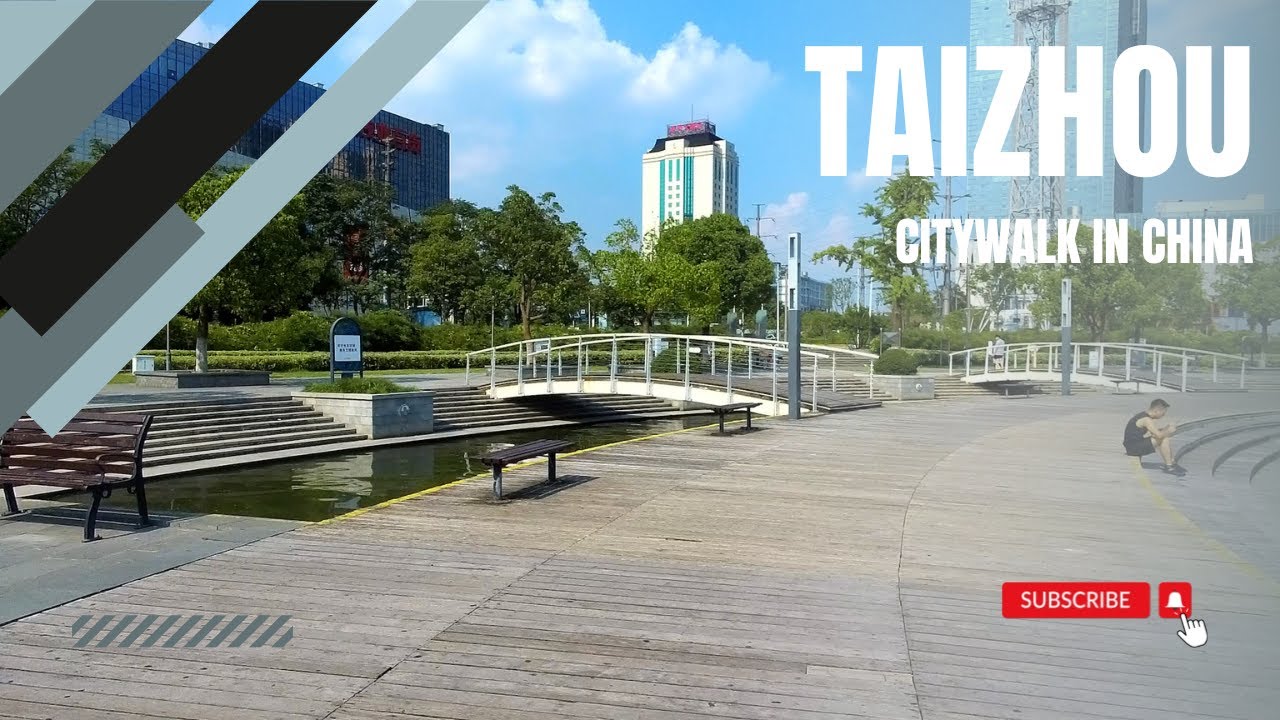 Dongjin Road and Tianzi River Park, Taizhou City, Jiangsu Province