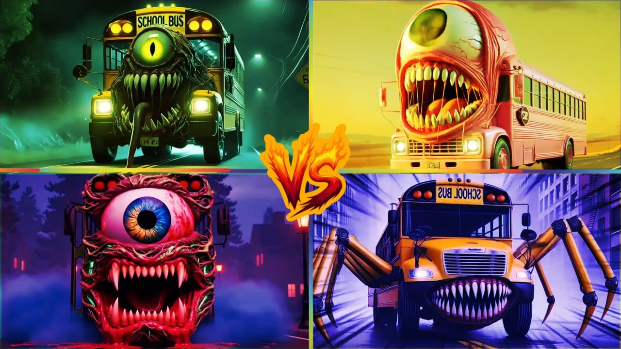 🚌SCHOOL BUS EATER🎶CoffinDance Song 