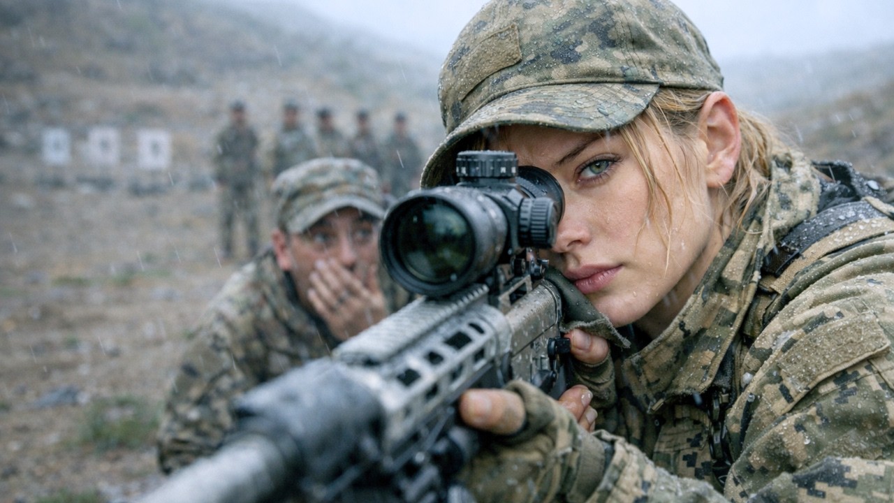 “Want to Hold a Gun?” The #1 SEAL SNIPER Taunted Her — She Broke His 10-Year Record