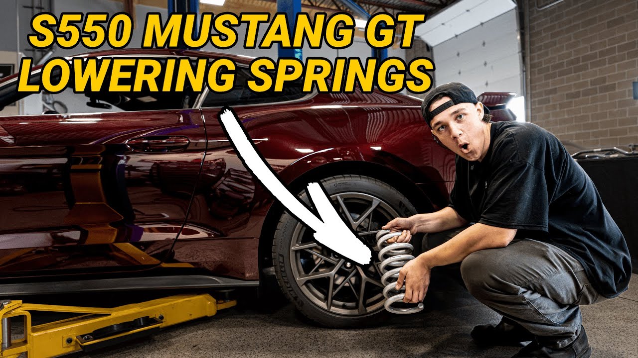 S550 Mustang Suspension Upgrades! Lowering Springs & Sway Bars (How-To)